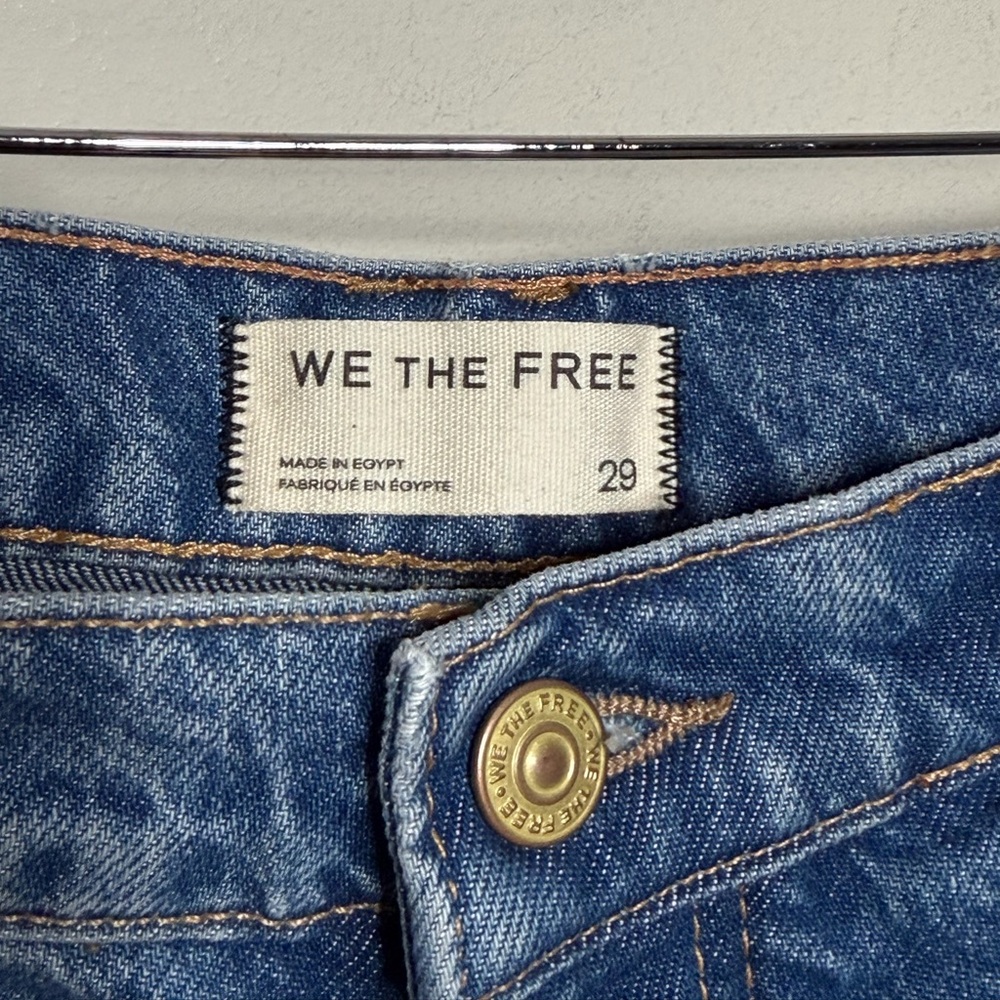 Free People We The Free Good Luck Mid-Rise Barrel Jeans - Picture 4 of 9